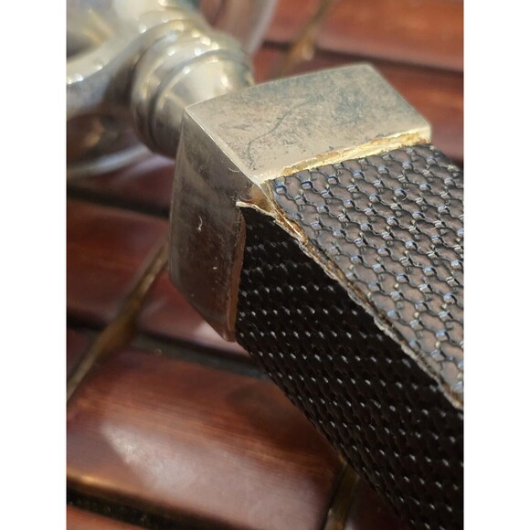 Vintage The Bombay Co. Candle Wall Sconce Silver & Black Art Deco Style 12" High - Picture 7 of 7